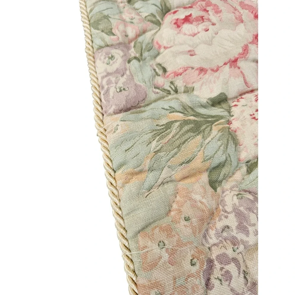 Calico Corners Floral Quilted Bedspread Full Queen Comforter Cottagecore Country